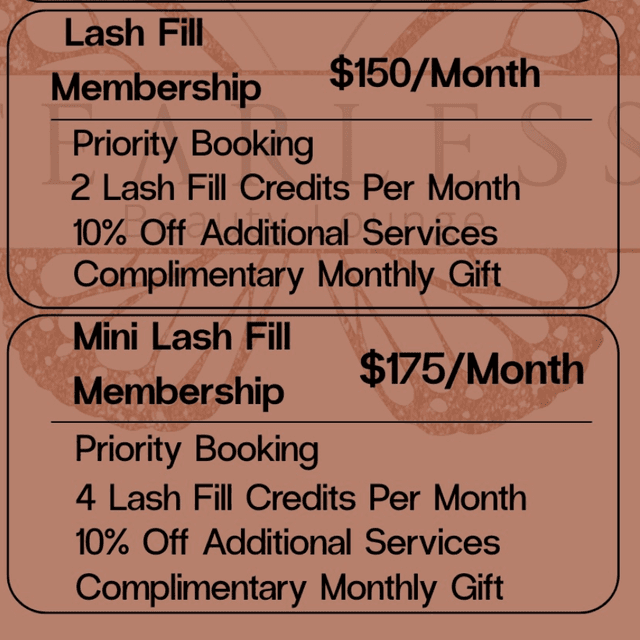 Hybrid Mini LASH FILL MEMBERSHIP at Fearless Beauty Lounge in Norman, OK