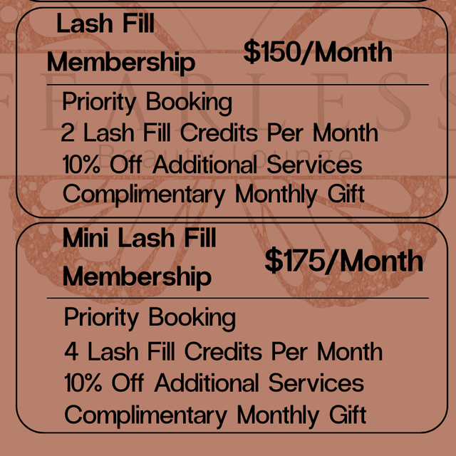 Classic LASH FILL MEMBERSHIP at Fearless Beauty Lounge in Norman, OK