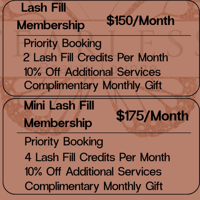 Mega Mini  LASH FILL MEMBERSHIP at Fearless Beauty Lounge in Norman, OK